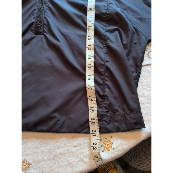 Lululemon Jacket Black Put A Shell On You Wind Raincoat Hood Size 8 Quarter Zip - Picture 11 of 11